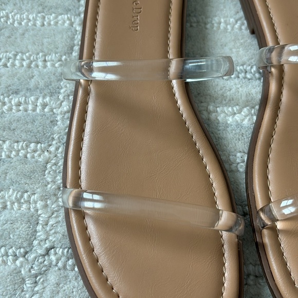 The Drop Women’s Paris Square Toe Two Strap Sandal - Picture 3 of 13